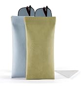 CO-Z 2 Pack Sunglasses Organizer & Glasses Case - Compact Travel Eyeglass Holder for Men/Women, M...