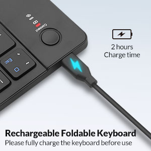 Rii RK808 Foldable Bluetooth Keyboard with Touchpad