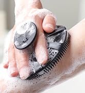 silicone body scrubber exfoliating brush loofah