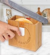 Adjustable Bagel Slicer Holder, Bagel Cutter for Small and Large Bagels with Non-slip Pad, Bread ...