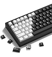 Womier Double Shot PBT Keycaps Set 138 Keys, Cherry Profile Custom Keycaps 60 65 75 100 Percent f...