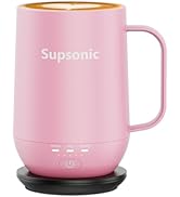 Supsonic - 16oz Self Heating Coffee Mug, Smart Heated Coffee Mug Faster Direct-Contact Heating Up...
