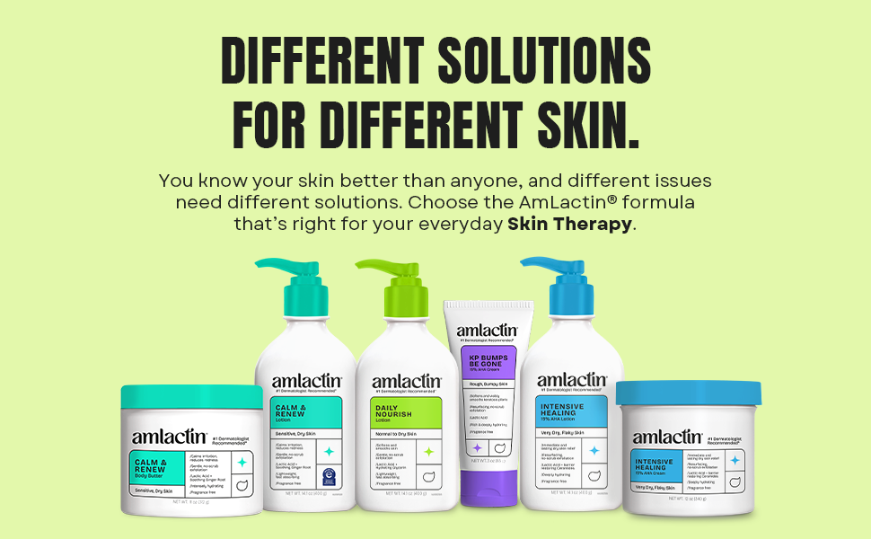 amlactin, skin therapy, daily, lotion, calm, renew, body butter, kp bumps