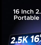 UGREEN 16 Inch 2.5K Portable Monitor, IPS Display 2560×1600@165Hz 100% sRGB with Magnetic Stand, ...