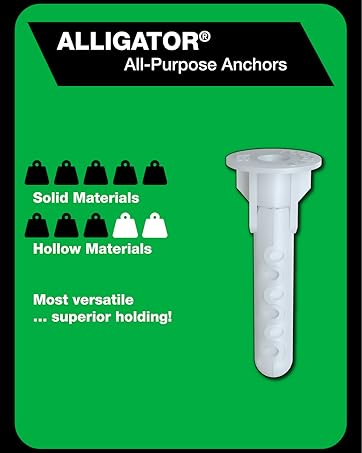Toggler Drywall Anchor Toggle Bolt Wall Anchor Tv Mount Hollow Wall Fastener Alligator Concrete