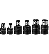 Mayouko 6PCS Bit Holder Socket Adapters, Hex Bit Coupler Set, 3/8" Square to 1/4" Hex, 1/2" Squar...