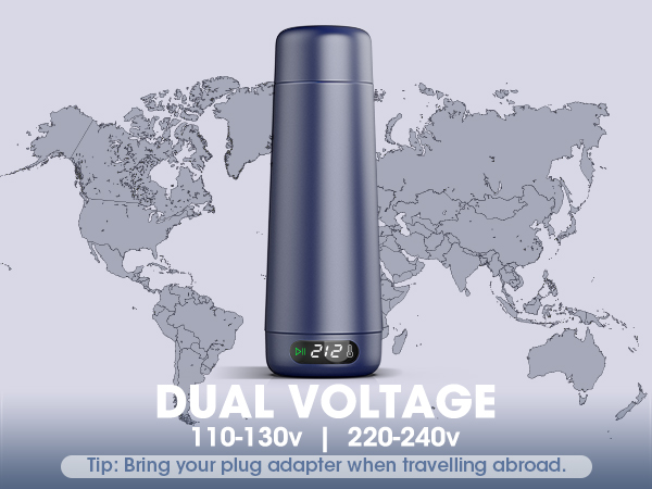travel kettle dual voltage 110-220v