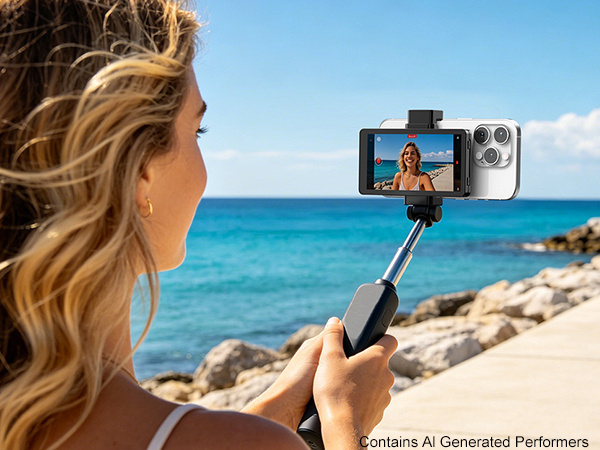 Selfie Phone Screen with Wireless Remote