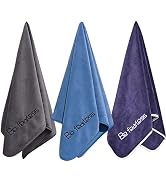 Wuwahold Microfiber Gym Towels for Exercise Fitness, Sports, Workout, 380-GSM 15-Inch x 31-Inch B...