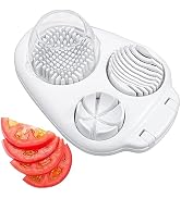 CraftyCrocodile Egg Slicer for Hard Boiled Eggs - 3 Slice Modes, Handy Heavy Duty Stainless Steel...