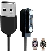 Kazunet Smart Watch Charger Magnetic Compatible Smart Watch, Replacement USB Charging Cable for S...