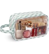 Narwey Clear Toiletry Bags for Traveling Women Men, Clear Travel Bags for Toiletries Makeup Bag C...