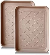 PetLike Boot Tray for Entryway Indoor, Pet Food Mat Tray, 16.7 x 12.8 inch 2 Packs, Waterproof Sh...