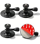 Suptig Helmet Mount Flexible Adhesive Sticky Compatible for Gopro Hero 13 12 11 10 9 8 7 6 5 4 3,...