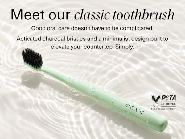 boka classic toothbrush floating on water