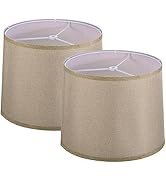 PATIKIL Lamp shades for Table Lamps Set of 2, 11.4" Top x 12.6" Bottom x 9.8" High Drum Lamp shad...
