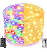 Ollny Christmas Lights Warm and Multicolor, 600LED 197FT Christmas Tree Lights IP67 Waterproof, P...