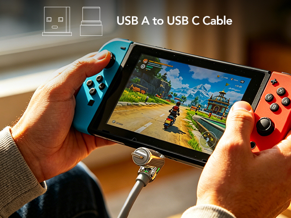 USB A to USB C