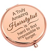 Hair Stylist Gifts for Women Hairdresser Gift Appreciation Gifts Compact Makeup Mirror for Hairdr...