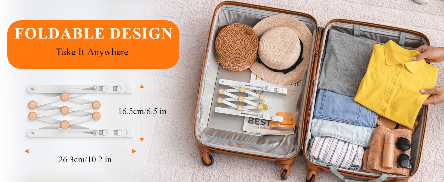 adjustable over the door towel rack for travel