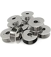 Fbshicung 50pk Metal"L" Bobbins Compatible with Sewing Machine Brother Baby Lock Juki- (55623S) -...