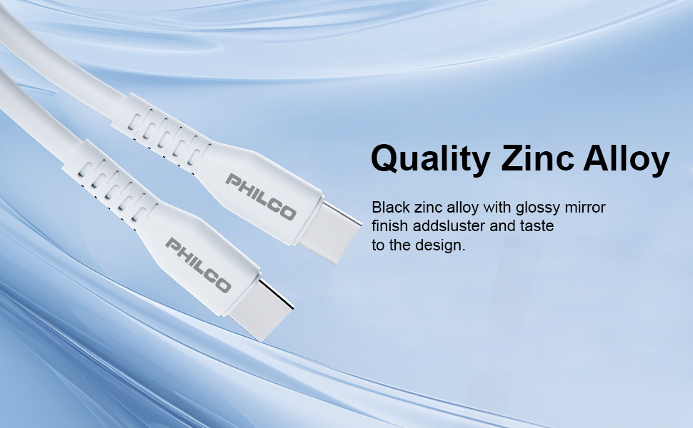 philco USB C to usb c Cable, INIU 6.6ft 100W PD 5A QC 4.0 Fast Charging USB C to USB C Cable