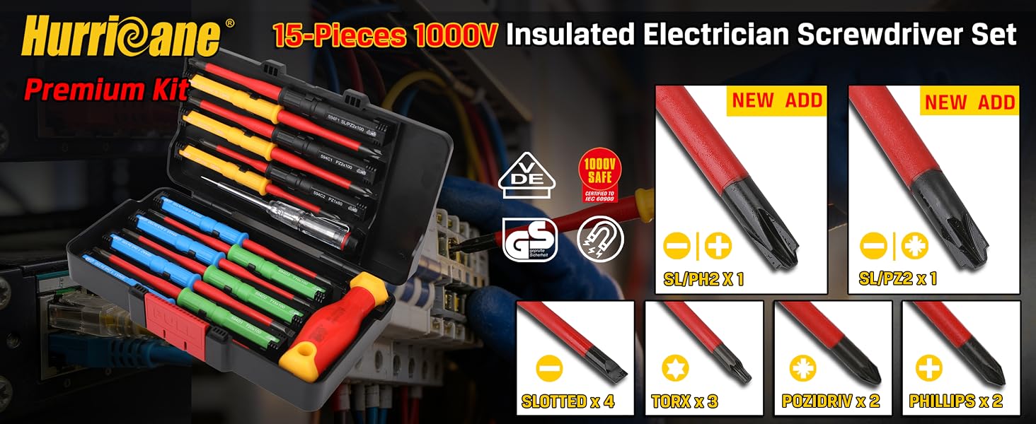 1000V Insulated Screwdriver Set