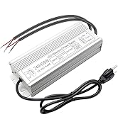 inShareplus 24V 400W LED Power Supply, IP67 Rainproof Waterproof Outdoor Driver,AC 90-140V to DC ...