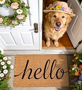 funny muddy coir welcome door mat natural fiber eco-friendly outdoor indoor outside doormat