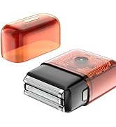 Men's Electric Foil Shaver with Colorful Transparent Design,IPX7 Waterproof Cordless Razor, LED I...