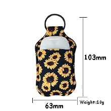 Refillable Cosmetic Containers size chart