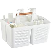 Haundry Portable Shower Caddy Basket with 3 Compartments, Portable Divided Cleaning Caddy Organiz...