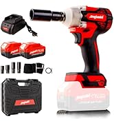 dogtooth 21V Cordless Impact Wrench 1/2 Inch, Compatible with Makita 18V Battery, Max Torque 580 ...