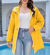 Zando Packable Rain Jacket Women Waterproof - Raincoat for Women Lightweight Hooded Outdoor Windb...