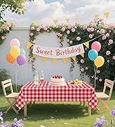 Red Gingham Tablecloth Disposable Red and White Plaid Plastic table cover rectanglecheckered cloth