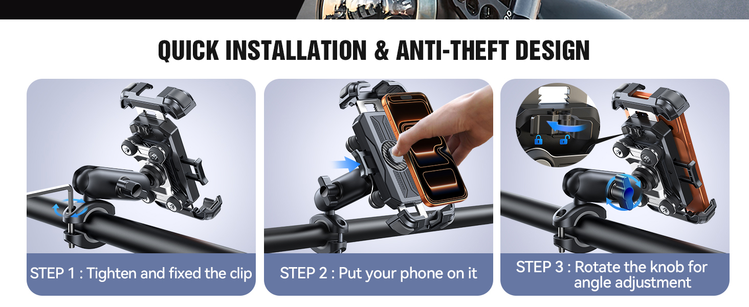 phone holder for motorcycle