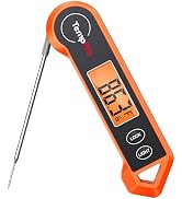 TempPro TP19H Digital Meat Thermometer for Cooking with Ambidextrous Backlit and Motion Sensing K...