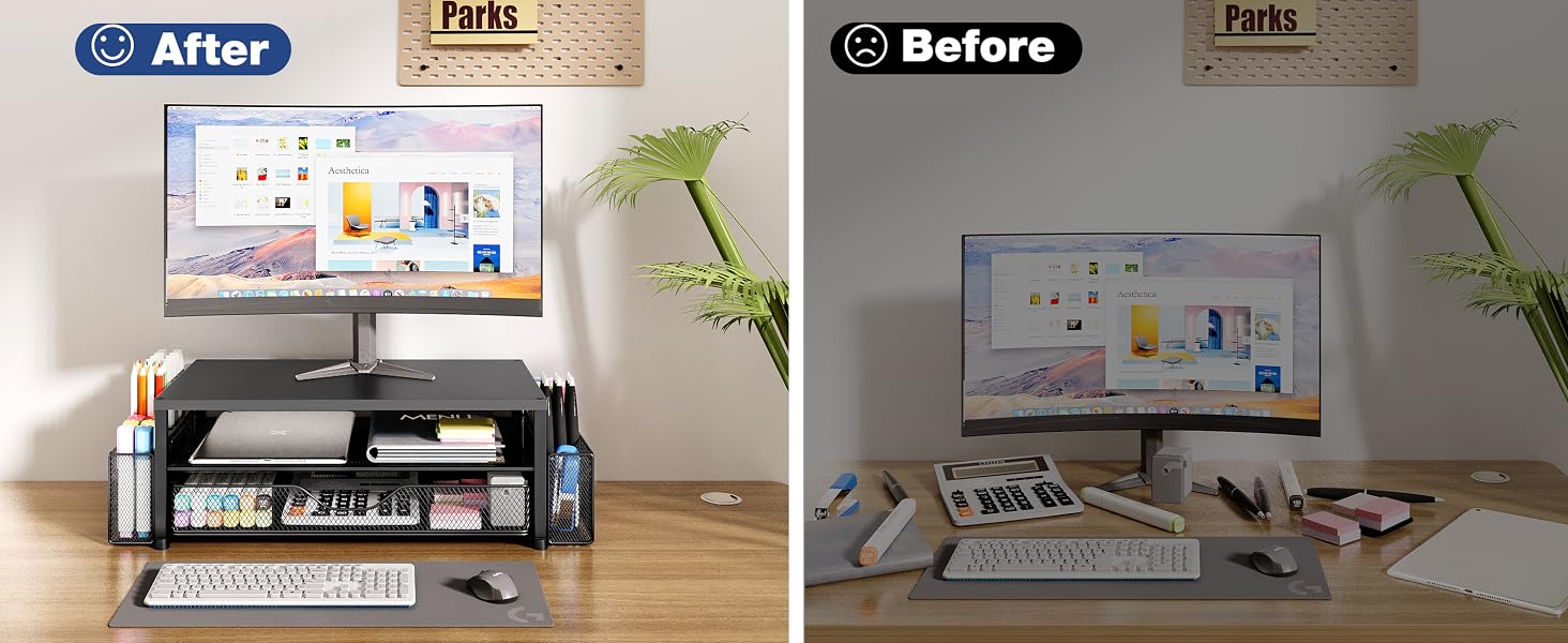 monitor stand for desk organizers and accessories computer stand riser office organization desktop