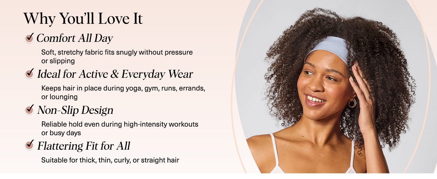 Kitsch Wide Headbands for Women for Workout, Yoga, Gym,Running, Exercise Stretchy Head Bands Sedona