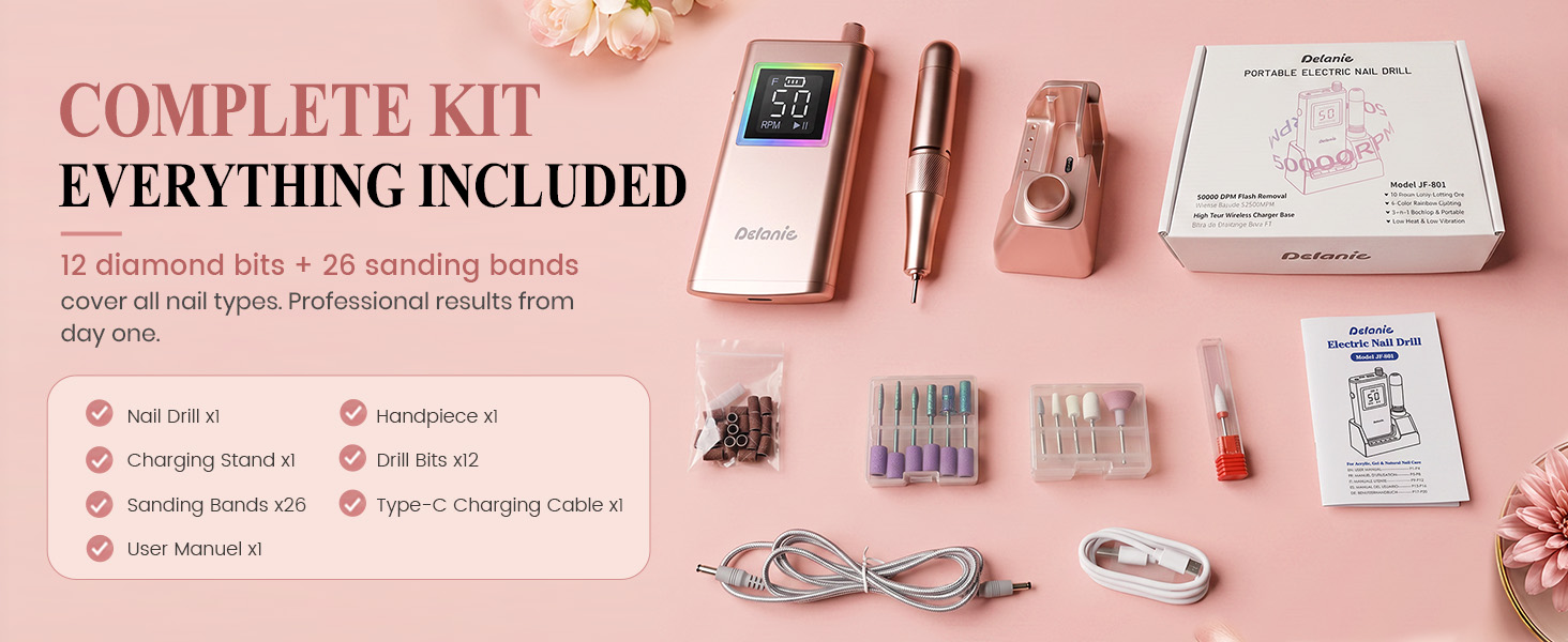 complete nail drill set