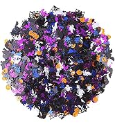 DECORA 15000pc Plastic Confetti Multi-Shaped Glitter Colorful Confetti for Halloween Party Table ...