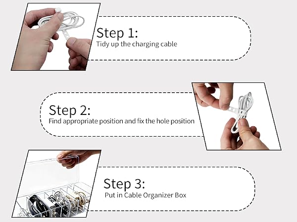 4 Pack Cable Storage Organizer