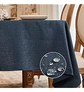 BALCONY & FALCON Rectangle Tablecloth Washable Wrinkle Resistant and Water Proof Table Cloth Deco...