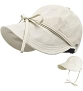 Womens Sun Hat Wide Brim UPF 50+ UV Protection Foldable Packable Sun Shield Hat for Women, Ponyta...