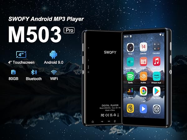 mp3 player with bluetooth and wifi