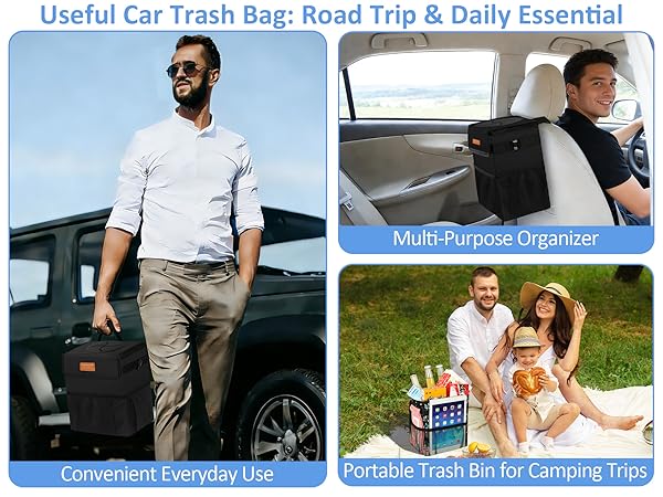 car garbage cans