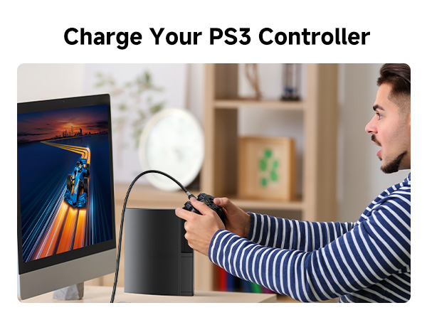 Durable Mini USB cable with strain relief for stable performance