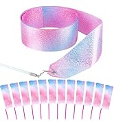 HiUnicorn 14PCS Sparkling Dance Ribbon for Kids Girls Princess Mermaid Ballet Ballerina Gymnastic...