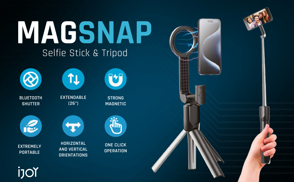 Magetic Selfie Stick Tripod for iPhone Magsafe tripod selfie stick