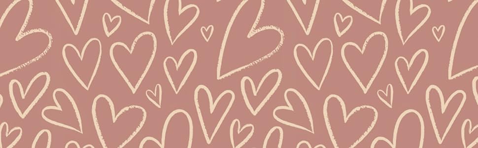 Hearts on pink background for wedding
